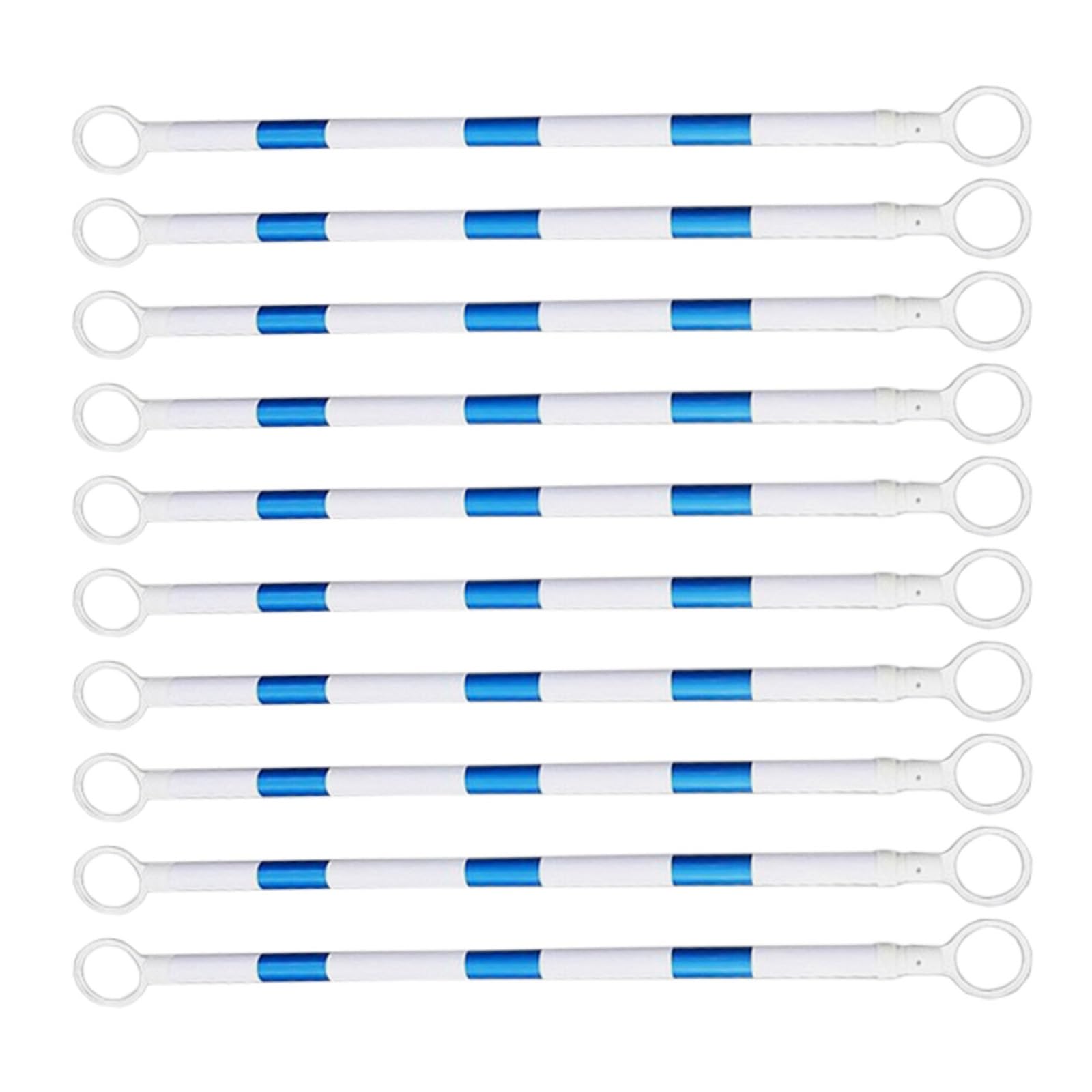 ERRULAN 4' to 6.5' Retractable Cone Bar, Flexible Plastic Cones Connectors, Construction Cone Connector Bar for Parking Lots and Road Construction, Made of Durable PVC(Blue)