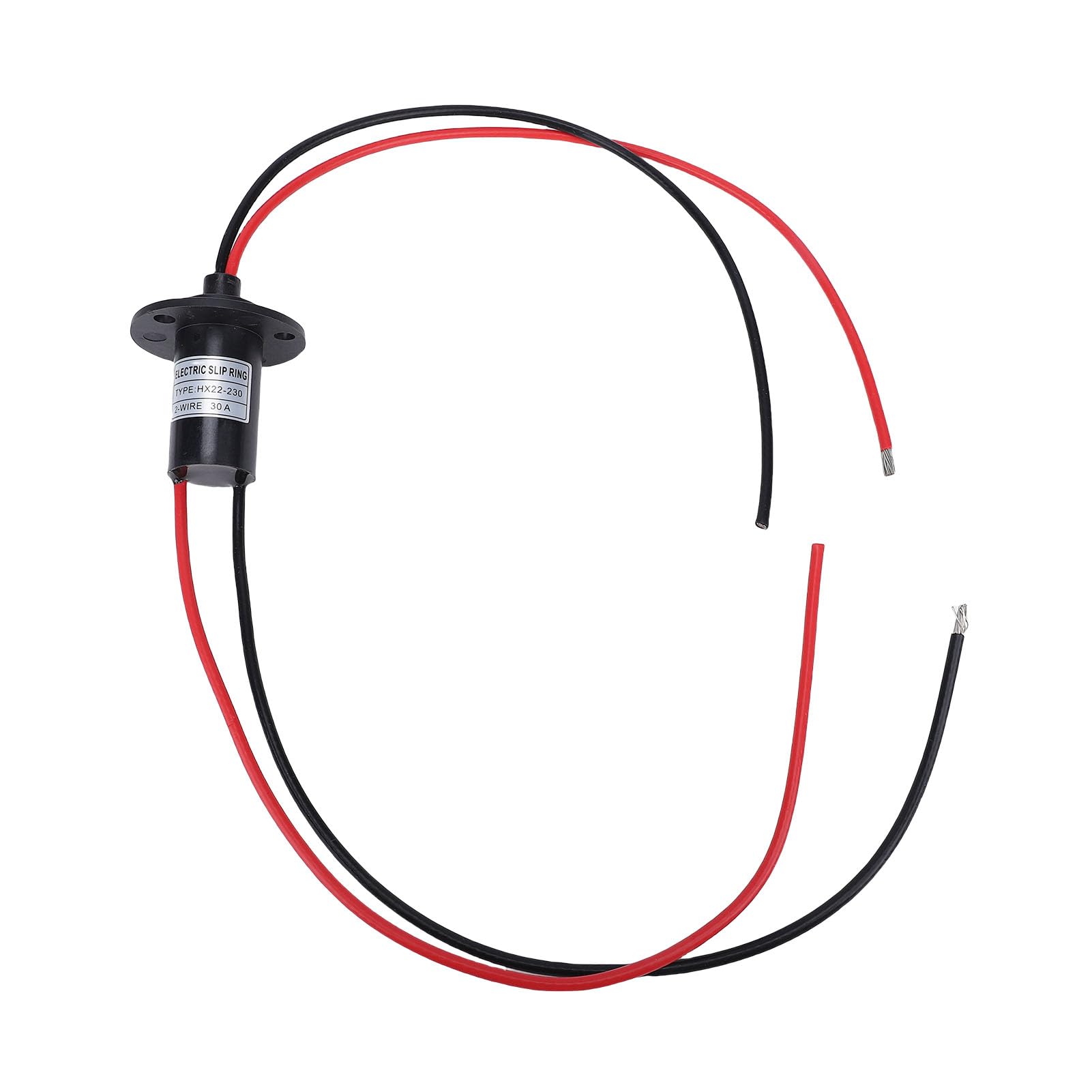Tissting Collecteur Tournant Electrique 2 Fils 30A 250RPM Diametre 22mm/0.87in Rotation 360 Degres, Pour Equipements De Test Camera PTZ Et Plateformes Tournantes