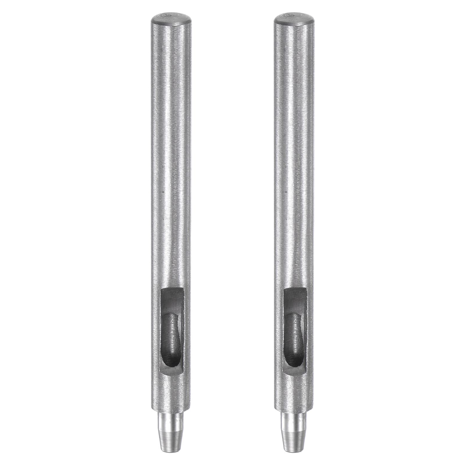 sourcing map 2pcs Leather Hole Punch 4mm Straight Round Punch Grommet Snap Rivet Setter for Leather Craft Clothing Handbag Fabric Curtain โ image 1