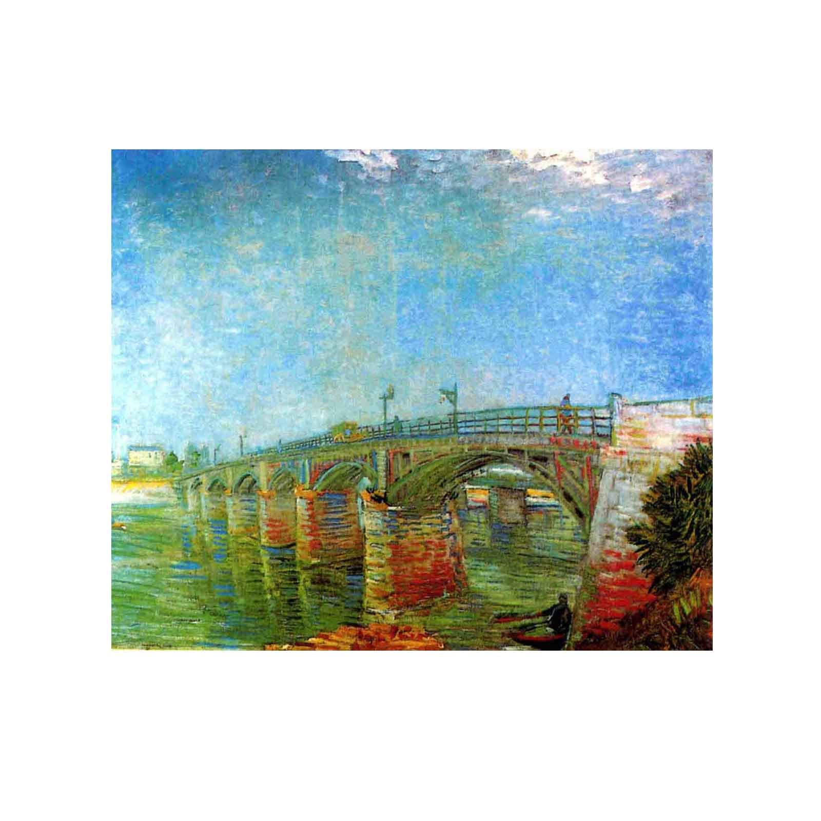 Amazon｜ヴァンゴッホ《橋》複製名画 ポスター飾り絵 油絵画 壁飾り