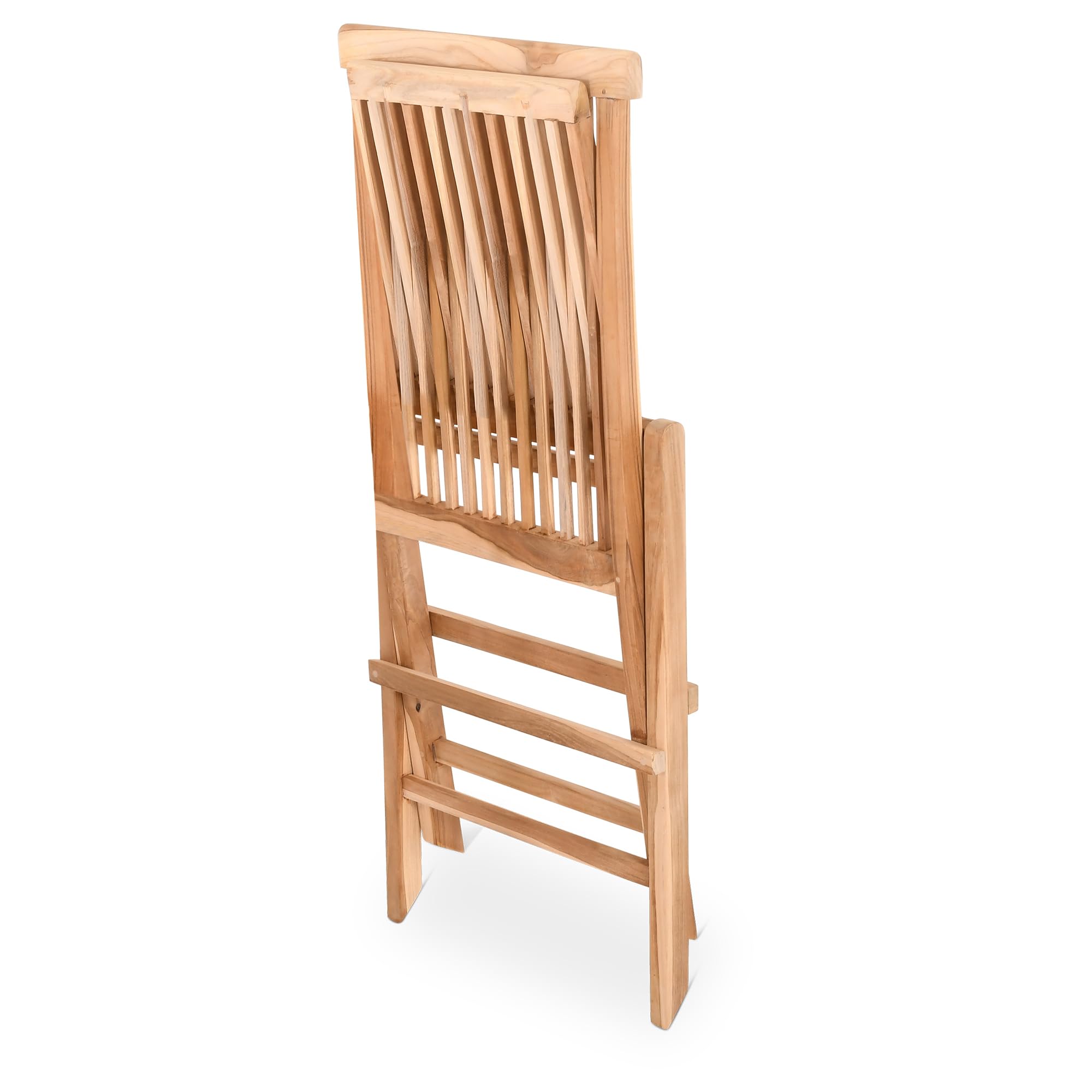 Raburg Anja Gartenstuhl, 2er-Set, Teakholz, klappbar, Natur, Outdoor | wetterfest, pflegeleicht, für Garten, Balkon und Terrasse