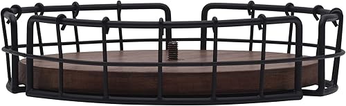 Miniatura 10 de Pfaltzgraff Anvil Cage - Organizador de mesa para condimentos, 9.5 x 9.5 x 10.25 pulgadas, color negro