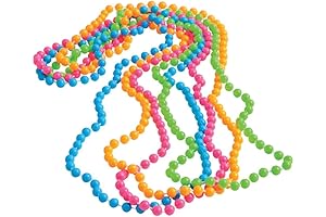 U.S. Toy JA816 Neon Beaded Necklaces for Girls - Neon Party Favor Pack