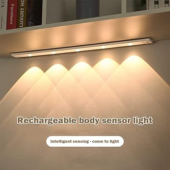 Cymwer Luz LED móvil sin Cables con Sensor, luz de Pared Recargable Ultrafina, Brillo Adhesivo Ajustable para Sala de Estar y Dormitorio : Amazon.es: Iluminación