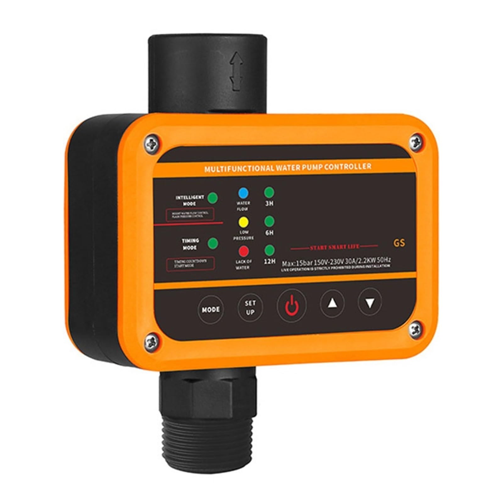 Presostato, Interruptor de presión Tipo Gs bomba agua, 10A 15A 25A Controlador automático(Blauw)