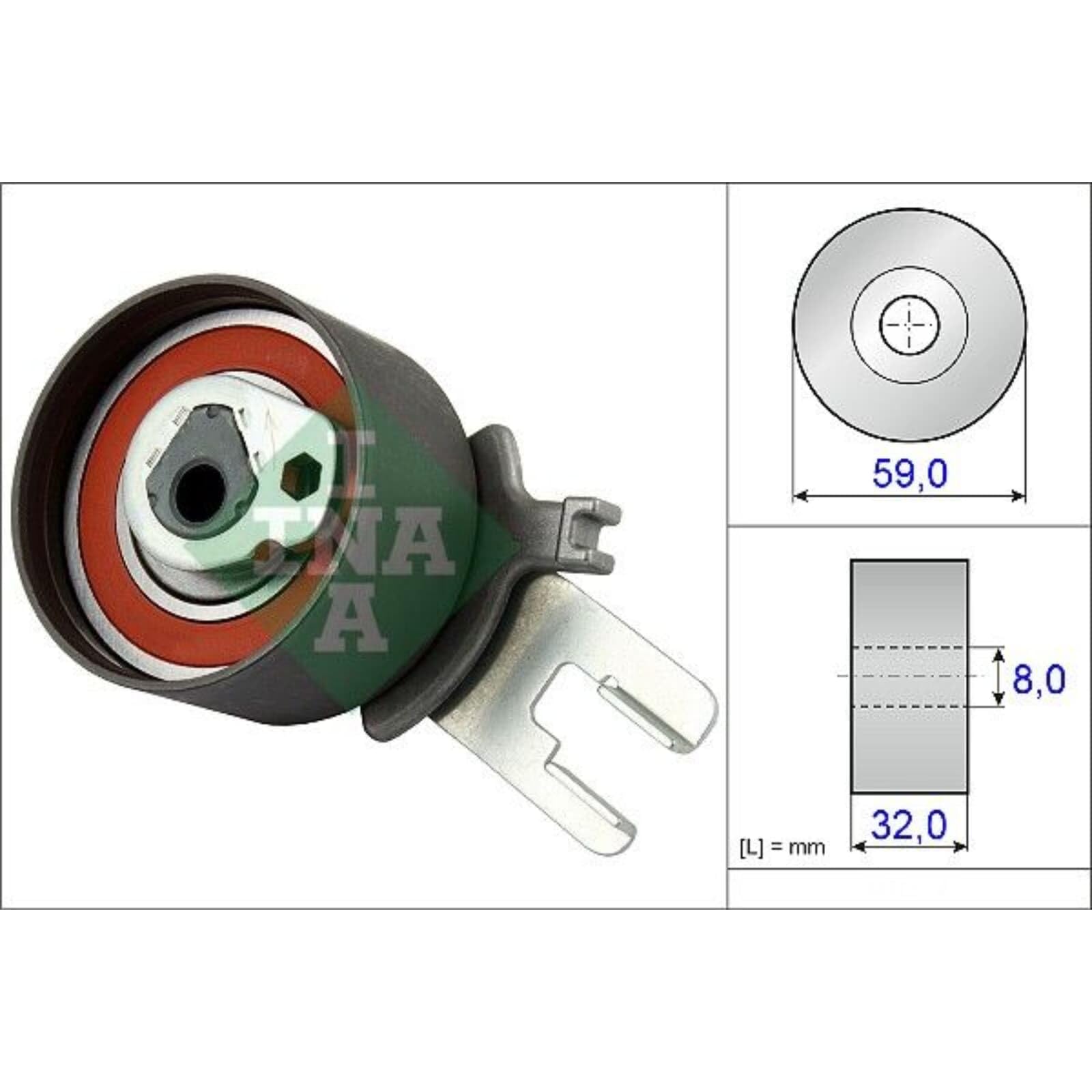 INA 530 0582 30 Wasserpumpe + Zahnriemensatz Zähnezahl: 19 32 mm Kompatibel mit VOLVO V70 II 285 XC60 156 V50 545 XC90 I 275 V70 III 135