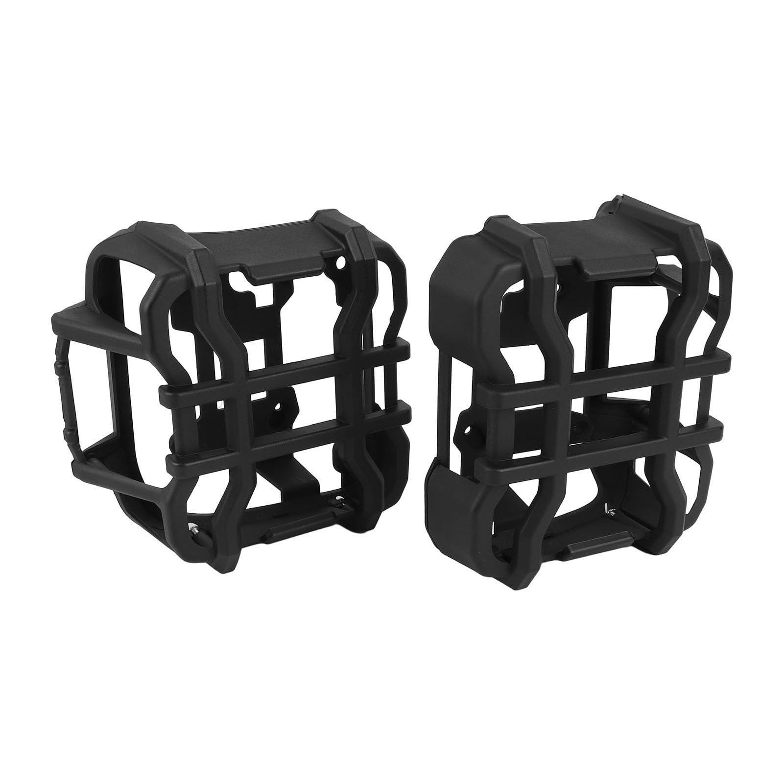 2 fundas protectoras para luz trasera, protectores exteriores de luz trasera negra de impacto, adornos decorativos para JL 2018-2023 con luces LED, hechas de material ABS altamente resistente al