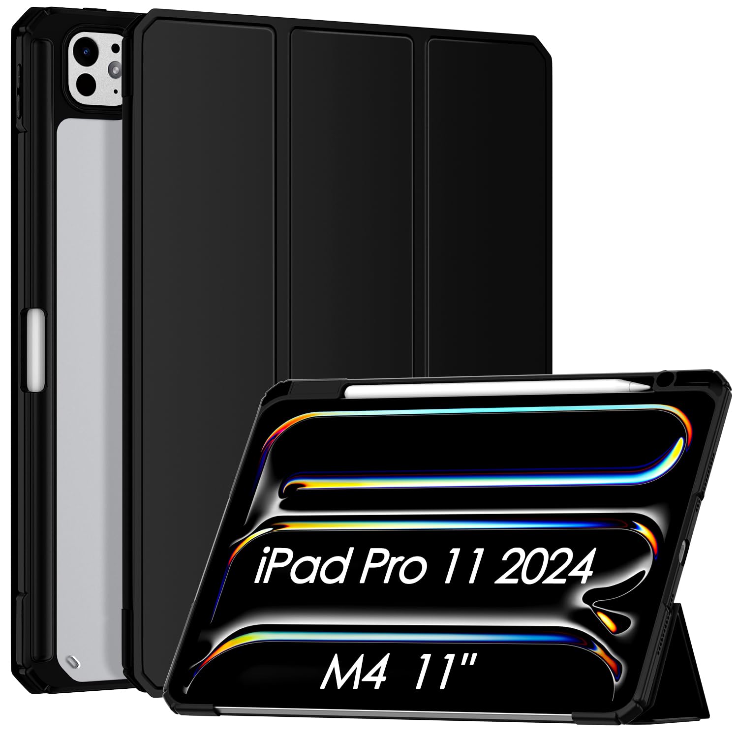 Mansiruyi iPad Pro 11 inch Case M4 2024, iPad Pro 11 2024 Case