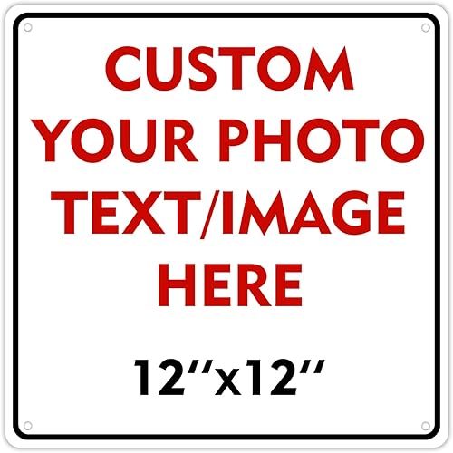 Miniatura 12 de Letreros decorativos personalizados de metal para exteriores de 16 x 4 pulgadas, a prueba de óxido, jardín, seguridad, calle, estacionamiento, etc