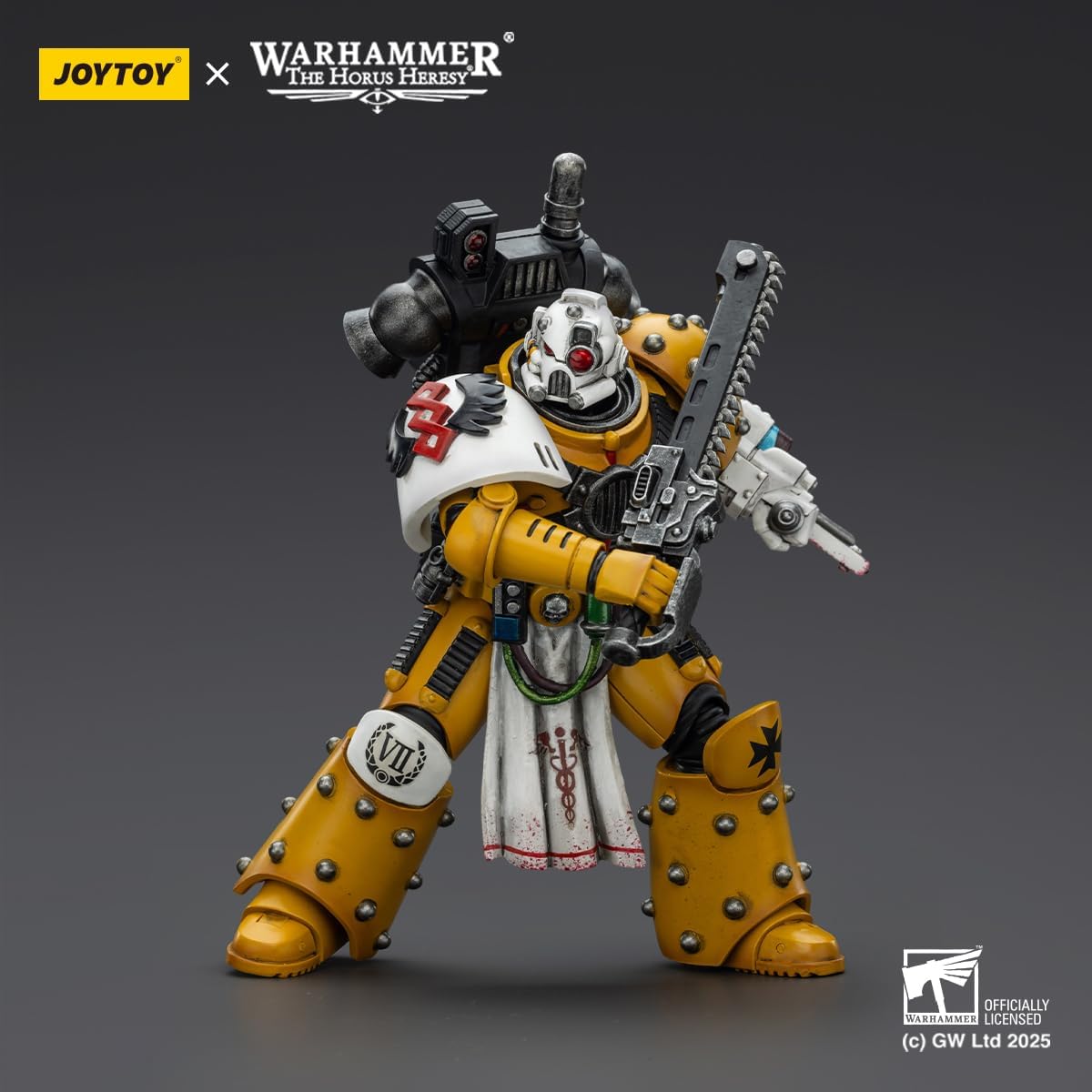 JOYTOY 1/18 Action Figures - Warhammer The Horus Heresy Imperial Fists Legion Apothecary - 5‘’,Classic Character,Collectible,Age 15 and Above