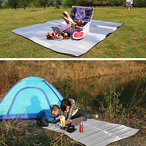 Awakingdemi Tapete de colchão impermeável de alumínio EVA para acampamento ao ar livre, caminhadas,
