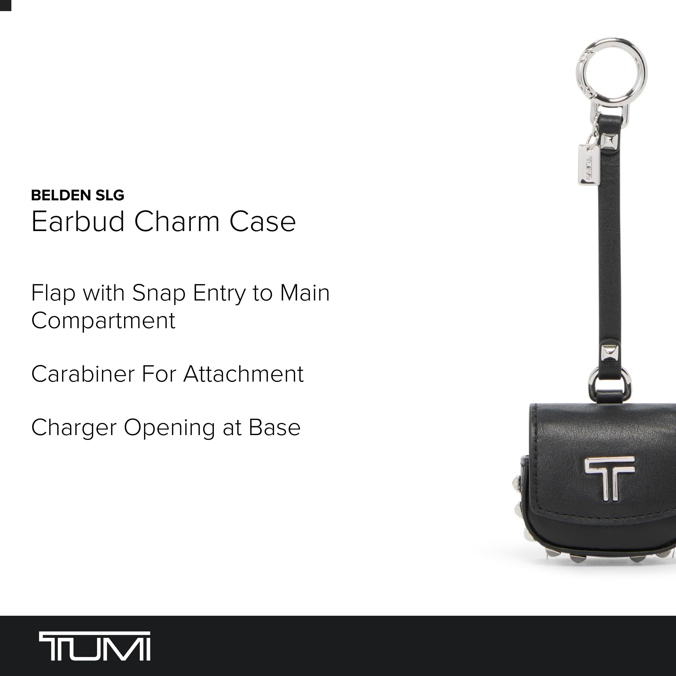 Amazon | TUMI Belden Airpods チャーム、レザーケース、ブラック