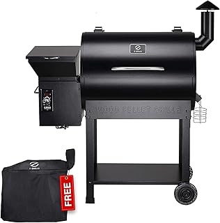 Z GRILLS Wood Pellet Grill & Electric Smoker BBQ Combo with Auto Temperature Control, Multifunctional 8 in 1 BBQ Grill, St...