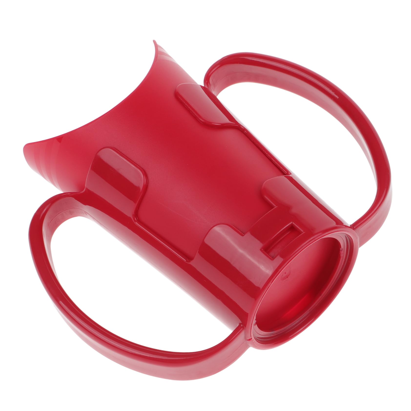 5piezas Taza De Alimentación Para Ancianos y Pacientes Diseño Antiderrame Vaso De Agua Inclinado Discapacidad y Embarazadas Color Rojo
