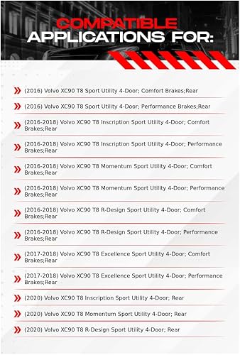 Miniatura 2 de R1 Concepts Kit de frenos y rotores traseros | Pastillas de freno traseras | Rotores y pastillas de freno | Pastillas y rotores de freno