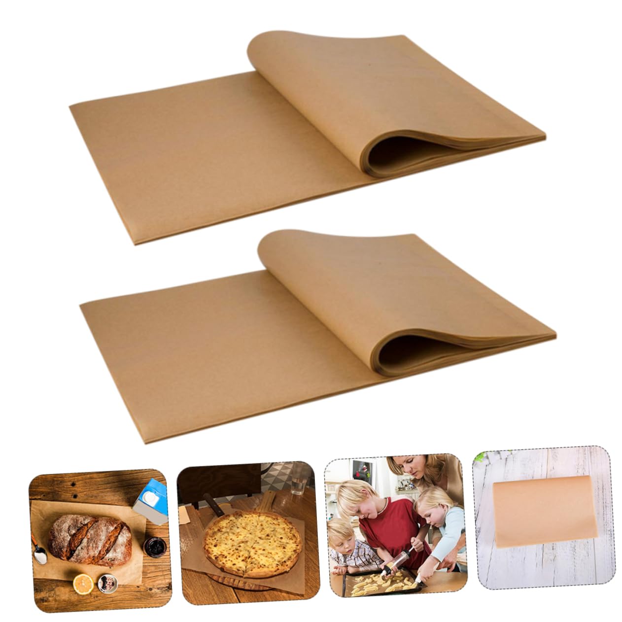 100piezas Papel Antiadherente Para Cocina Hojas De Papel Para Hornear Galletas Para Uso Hornos Parrillas y Cocción Unidades