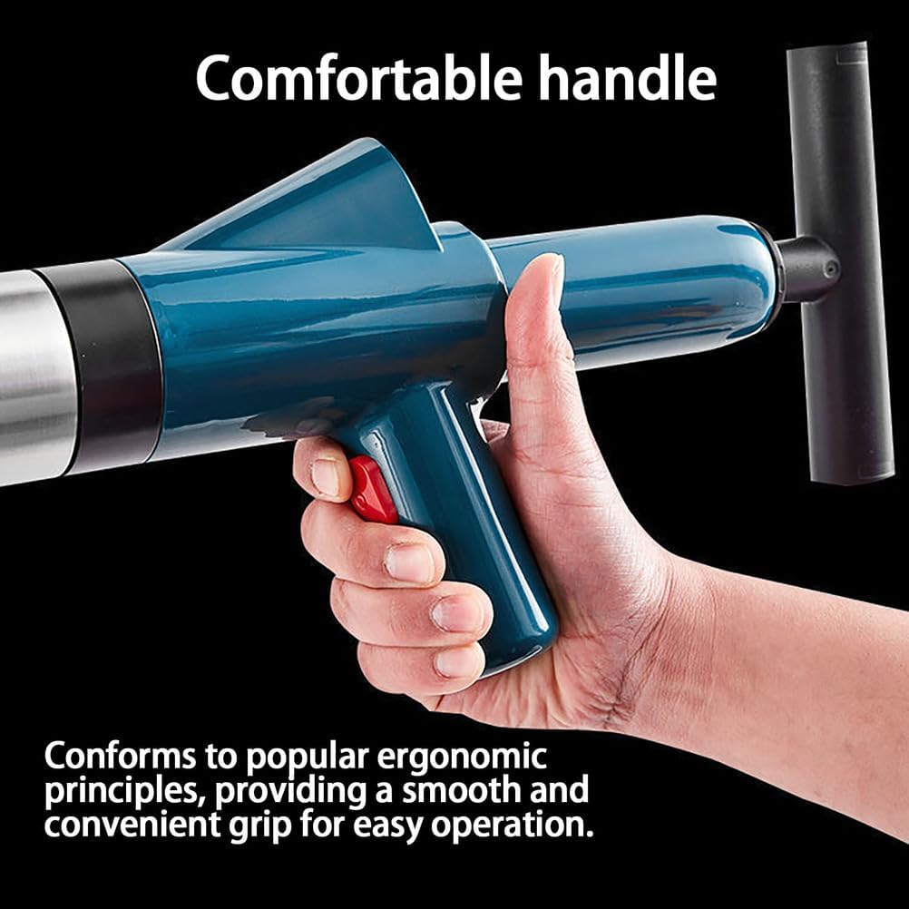 Toilet Plunger, High Pressure Drain Plunger, Air Drain Blaster, Manual Toilet Clog Tool, with Adjustable Real-time Pressure Display, for Bathroom, Floor, Kitchen Clogged