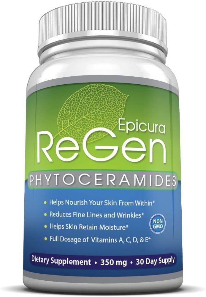 Phytoceramides 350mg - Anti-Aging Skin Care Supplement - Regen Anti-Wrinkle Formula