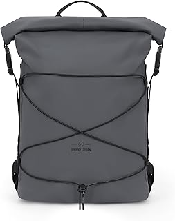 Johnny Urban Dry Bag Wasserdicht Grau - Myles - Wasserdichte Tasche 20L - Seesack Rolltop Rucksack für SUP, Outdoor, Strand, Kanu - Wasserfester Packsack