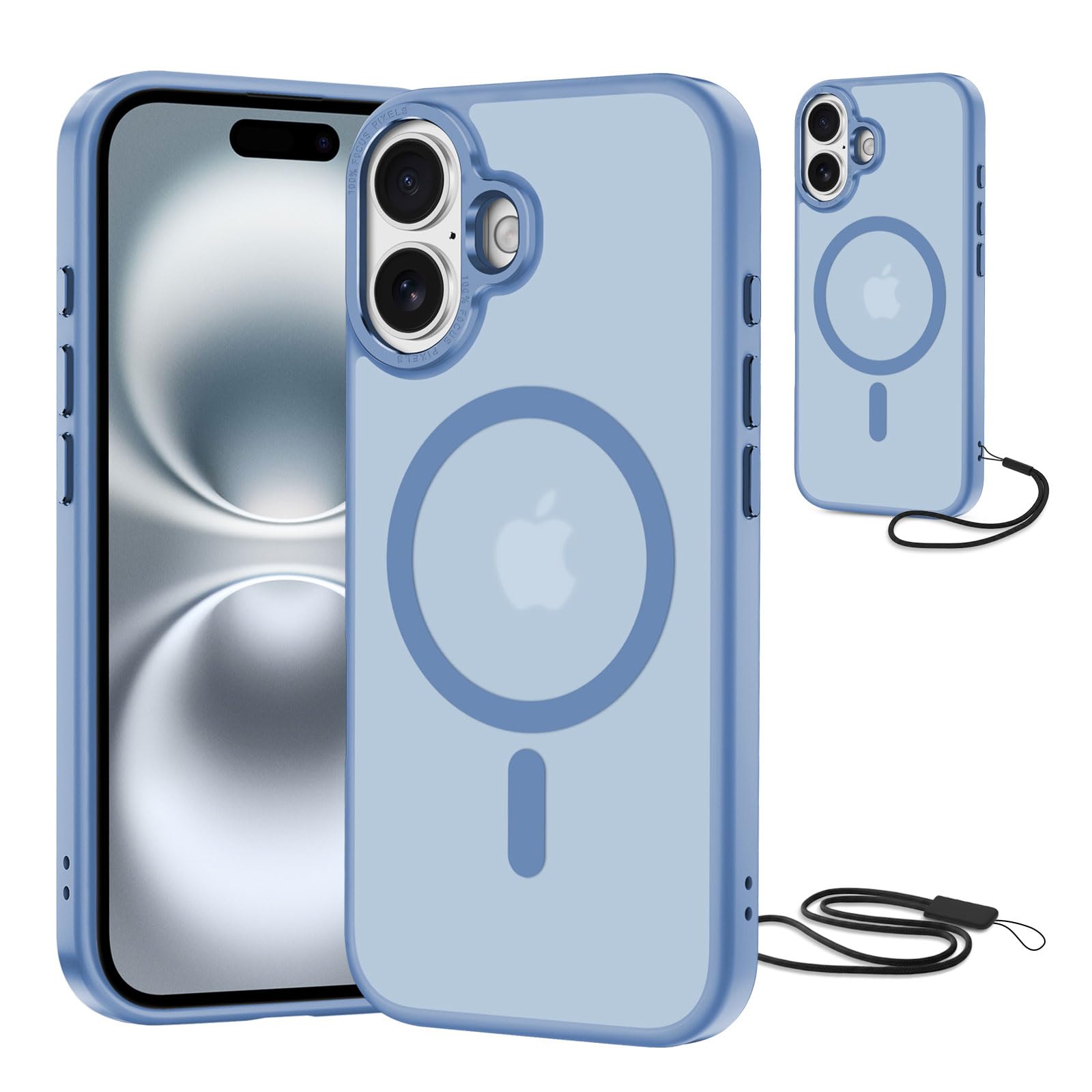 NEW'C Magnetisch Hülle für iPhone Serie kompatibel mit MagSafe Ultimate, stoßfest – starker Magnetismus und militärischer Schutz