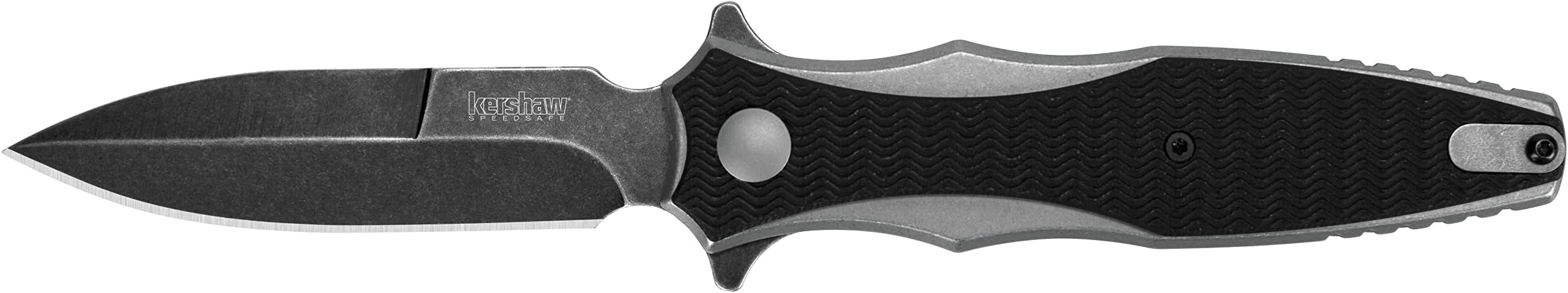 Kershaw Decimus A/O Frame Lock Knife Black GFN (3.25" Blackwash) 1559
