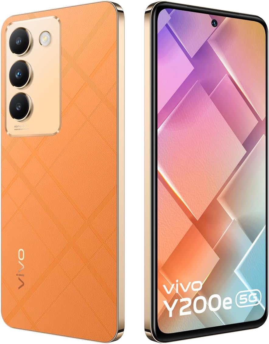 vivo Y200e 5G (Saffron Delight, 8GB RAM, 128GB Storage) with No Cost EMI/Additional Exchange Offers
