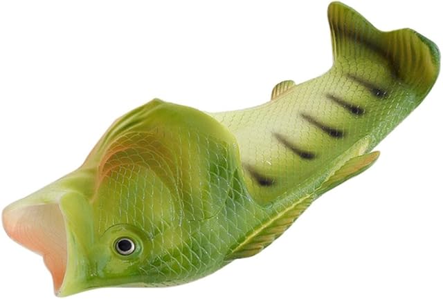 Kolylong Creative Unisex Fish Shower Slippers Fmaily Women Men Kids Funny Beach Shoes Sandals