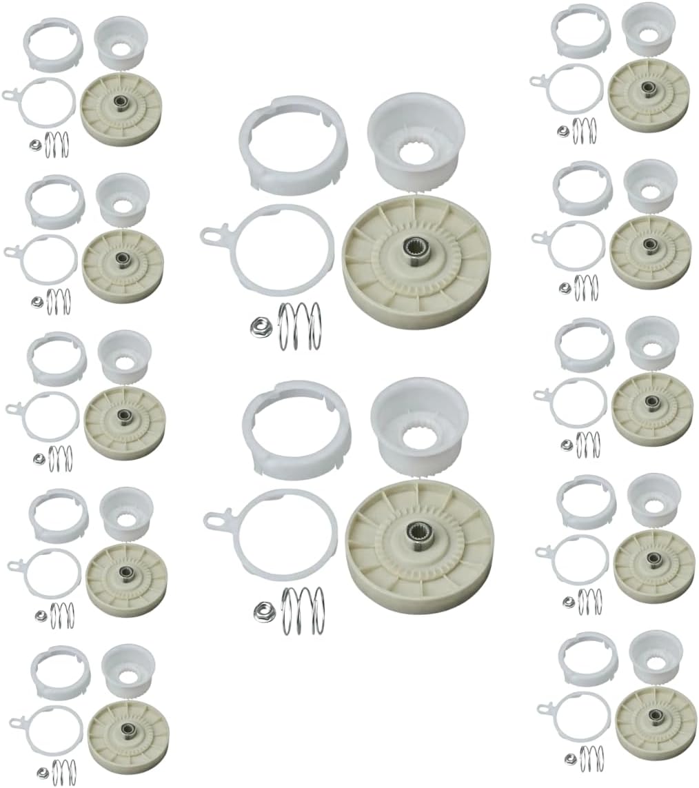 For W10721967 Washer Pulley Clutch Kit For Whirlpool W10006356 AP4514410 12-PACK
