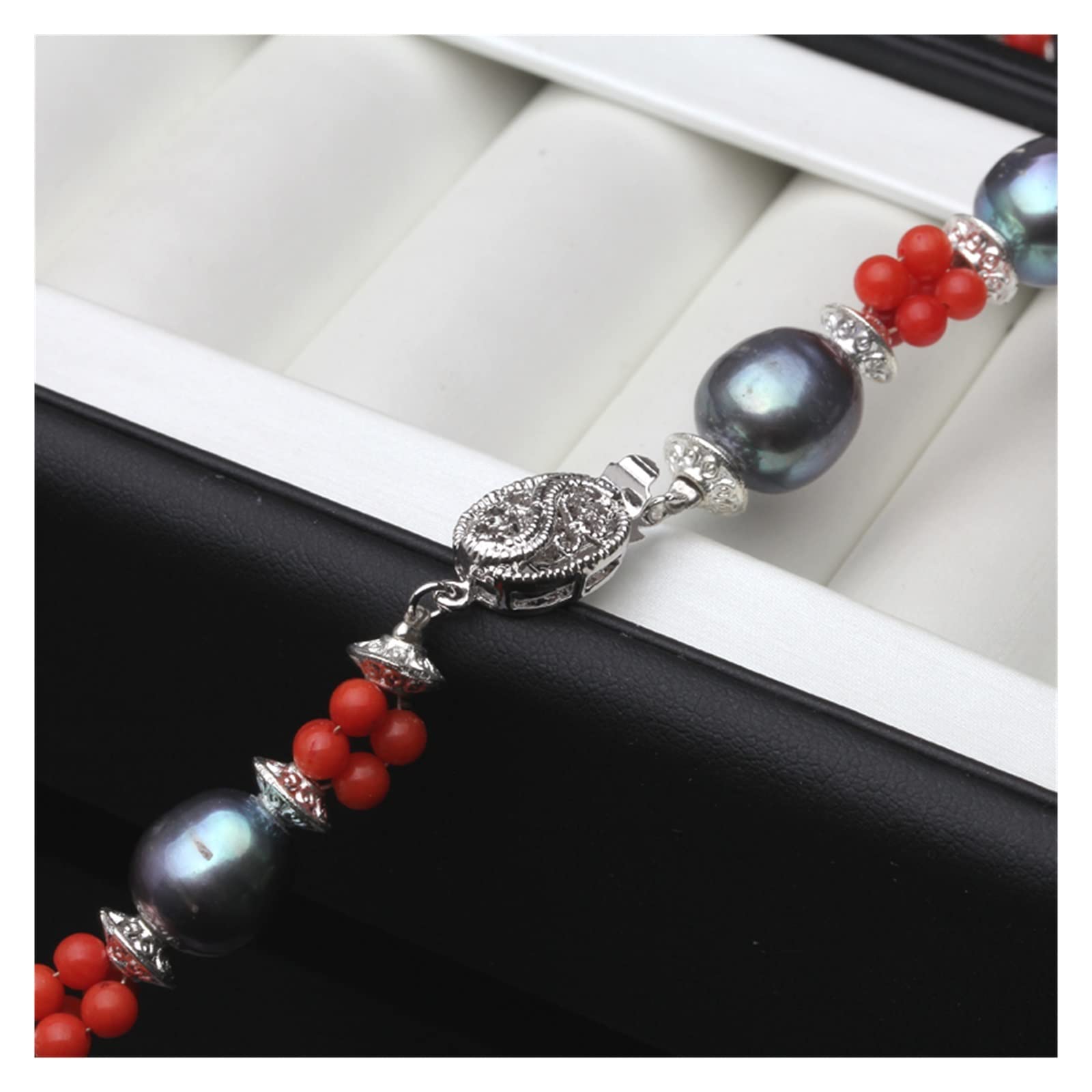 Collane di perle d'acqua dolce Collane in argento 925 Gioielli for le donne Gioielli di moda for matrimoni Regalo adempiere Collane da donna