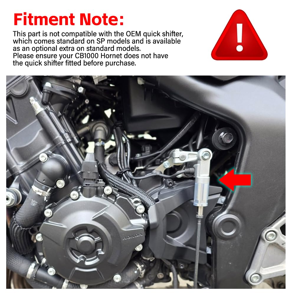 Copertura protettiva per cambio Hornet 1000 per Honda CB 1000 Hornet 2025 2026> Pannello di riempimento Protezione sensore leva cambio assistente