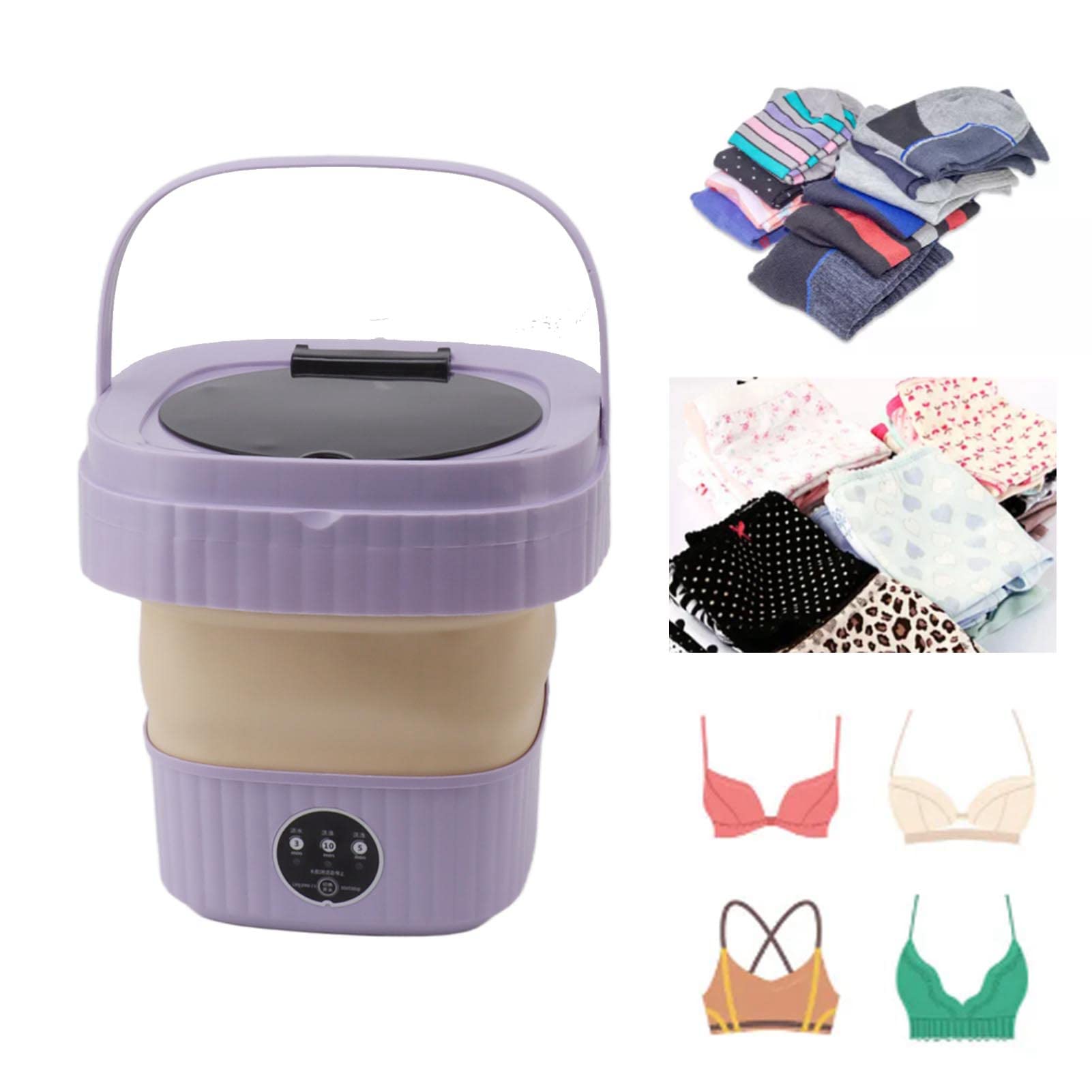 Mini Machine à Laver Avec Essoreuse Pour Camping, Studio. (top-load, 3