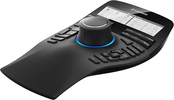 3Dconnexion SpaceMouse Enterprise (3D Mouse, Wired, LCD Display, black)