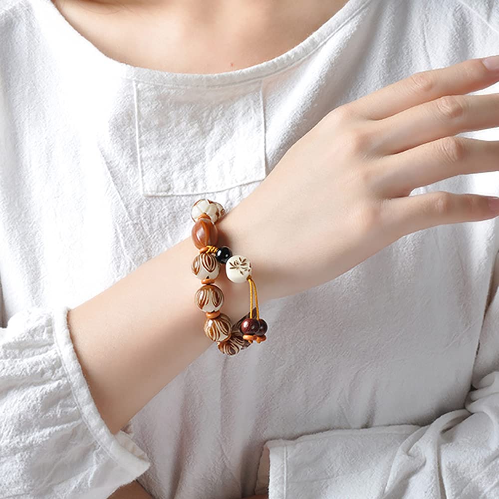 Bracciale con radice Naturale di Bodhi for Donna e Uomo