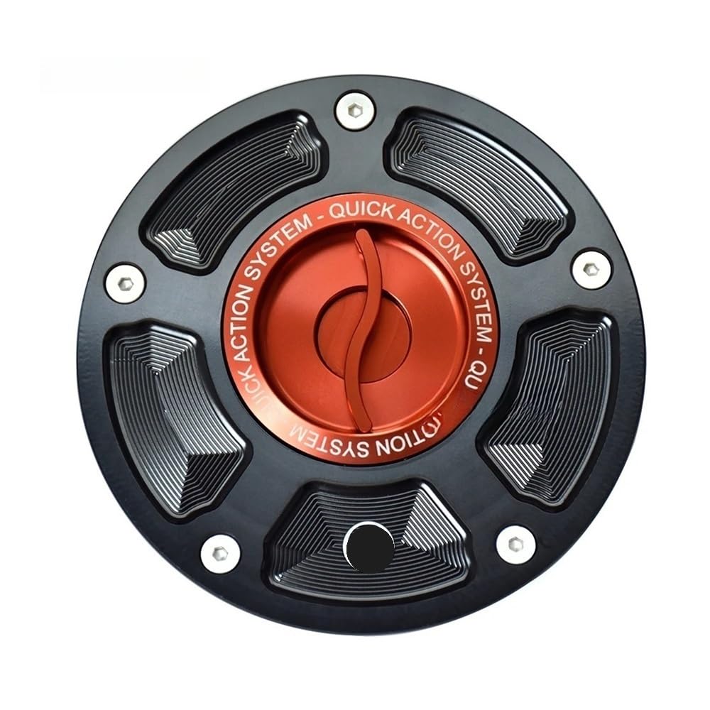 Tappo Serbatoio Carburante Tappo Serbatoio Carburante Con Azione Di Rilascio Motocicletta Per CB400 1992-2016 CBR 600 RR 2003-2021 Accessori Per Motociclette(Orange Type-S)