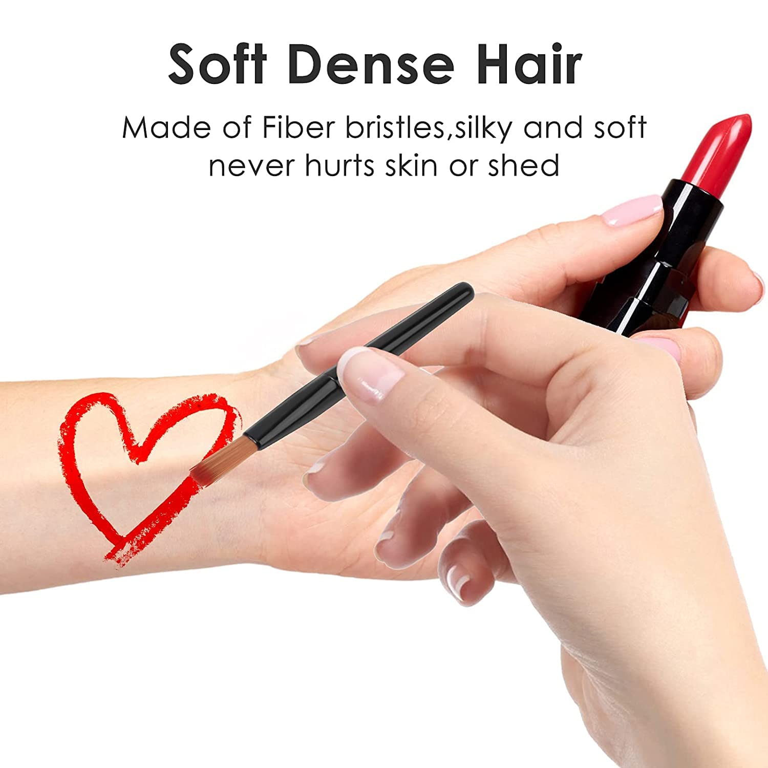 50 Cepillos Labios,Pinceles Desechables Cepillo de Labios Desechable Cepillo,Aplicador Labial Desechable Pintalabios Varitas Maquillaje,Desechable Pinceles Lápiz Labial,Aplicador Varitas Brillo Labial