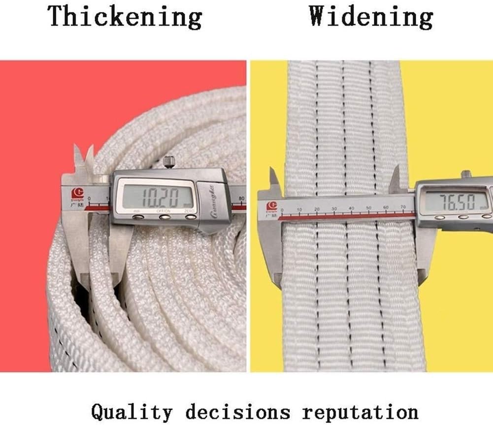 Heavy Duty Tow Straps Recovery Kit, 3" X 13ft Recovery Strap with 15T/33,000 Lbs Break Strength, Heavy Duty Tow Rope U-Ring Shackles for Towing Vehicles, Boats(5M-15T)