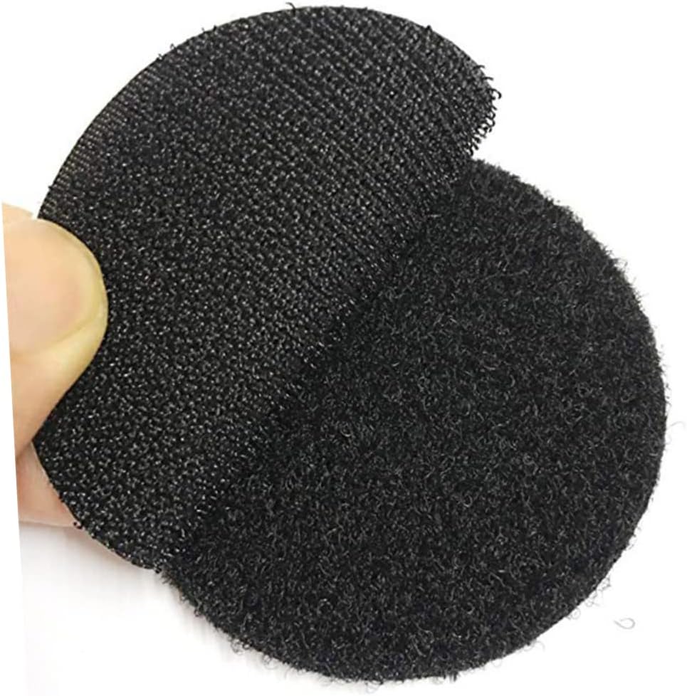 STOBOK 30packs Self Adhesive Dots Round Hook Loop Tape Double Sided Glue Strips Easy Peel and Stick for Wall