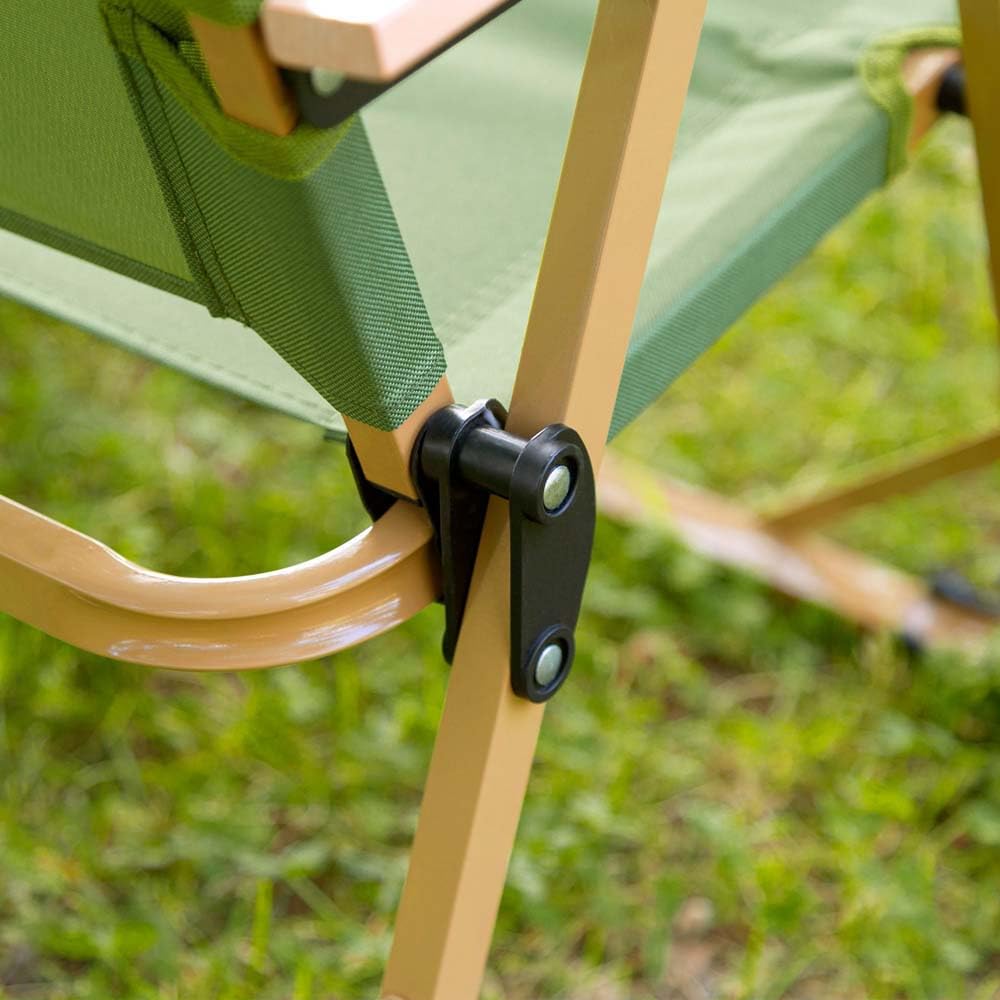 AKTIVE 63066 Wysokie składane krzesło zielone Glamping