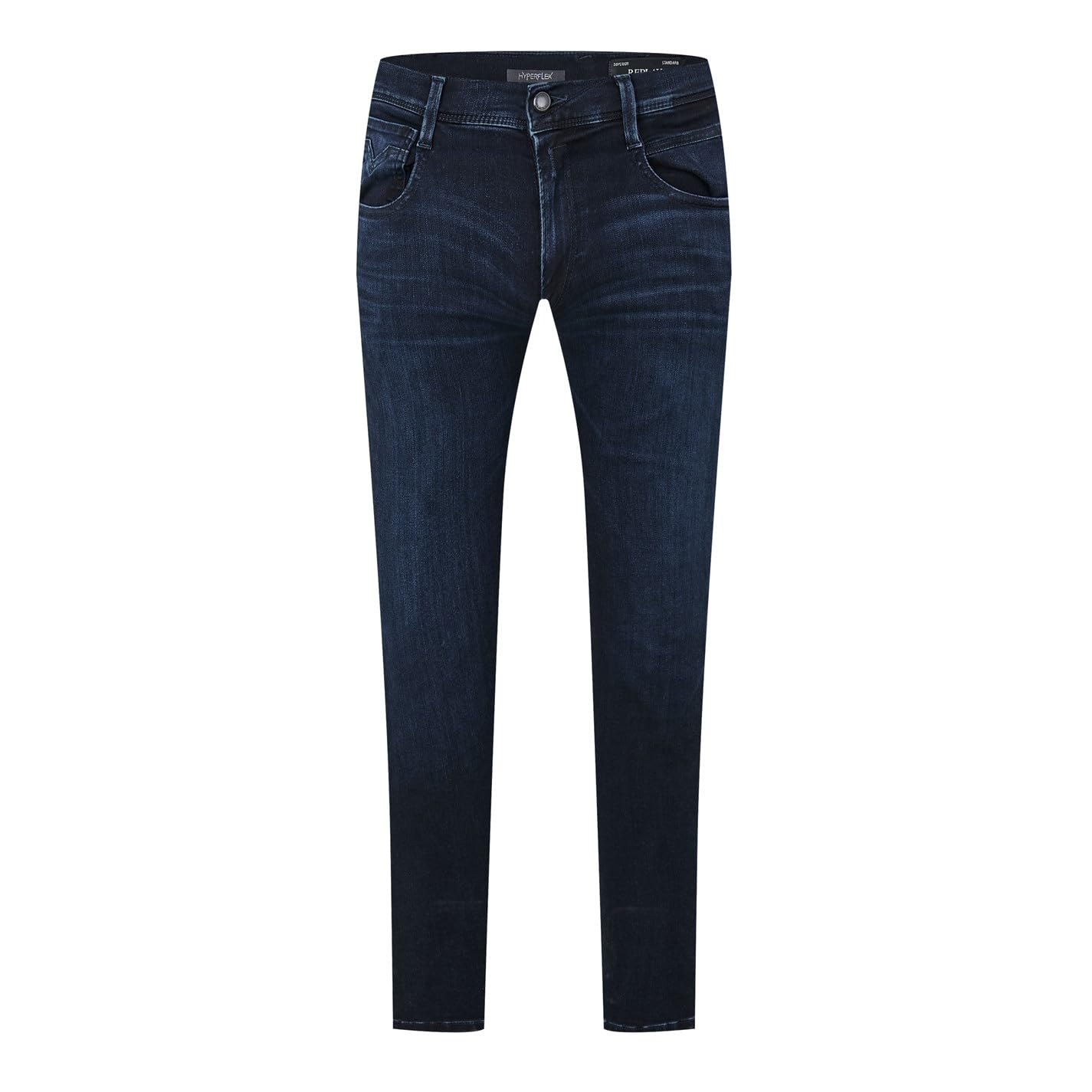 Replay Herren Jeans Anbass Slim-Fit Hyperflex mit Stretch, Blau (Dark Blue 007-7), 34W / 32L