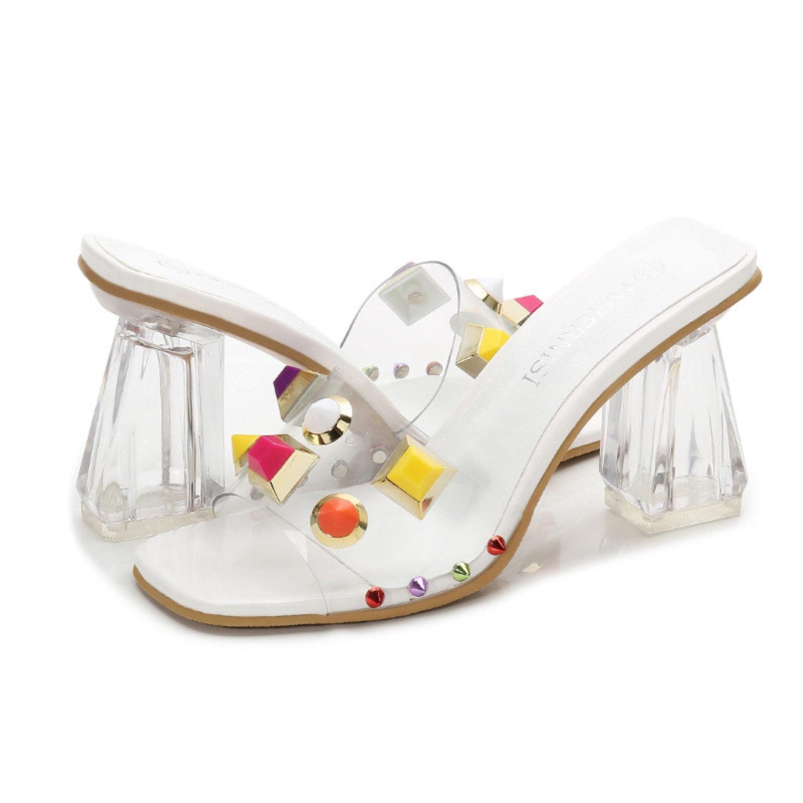 Zapatos de tacón de aguja de verano de 8 cm con correa de tobillo sandalias romanas para mujer sexy sandalias de fiesta de tacón alto de moda