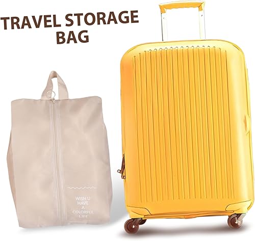 Miniatura 9 de NOLITOY 7Pcs Travel Packing Cubes Set for Luggage Capacity Organizer Bags for Clothes Shoes Toiletries Beige Compression Pouches for Efficient