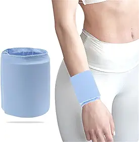 Compressa De Gelo Para O Pulso - Manga De Compressão Com Gel Quente E Frio Para Síndrome Do Túnel Do Carpo, Artrite, Tendinite, Suporte Com Cobertura De 360°, Reutilizável - 1 Unidade, Azul