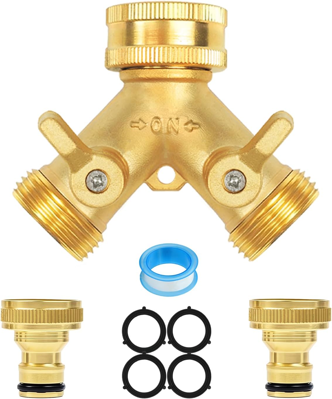 Hose Splitter 2 Way, Hose Tap Connector, Garden Tap Splitter