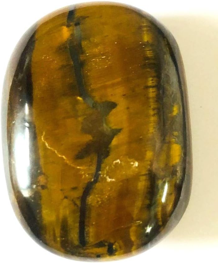 crystalmiracle Tigers Eye 2" Palm Stone Crystal Healing Reiki Chakra Wellness Energy Gemstone Handcrafted - Image 3