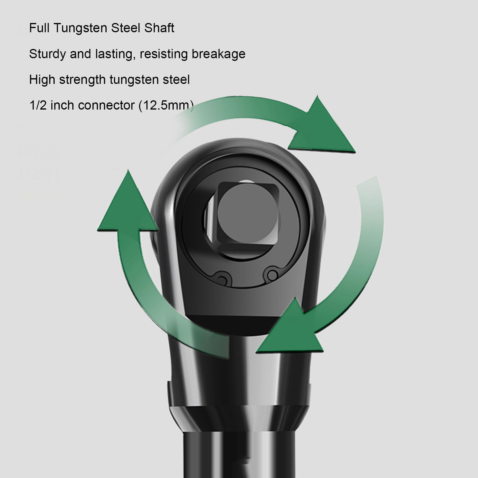 Llave de Extensión Eléctrica, Alargador de Llave de Trinquete 450mm, Adaptador de Acero Aleación CRV para Espacios Apretados y Trabajos de Montaje