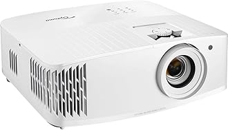 OptomaUHD50X True 4K UHD Projector for Movies & Gaming | 240Hz Refresh Rate | Lowest Input Lag on 4K Projector | Enhanced Gaming Mode 16ms Response Time | HDR10 & HLG Compatibility | 3400 lumens