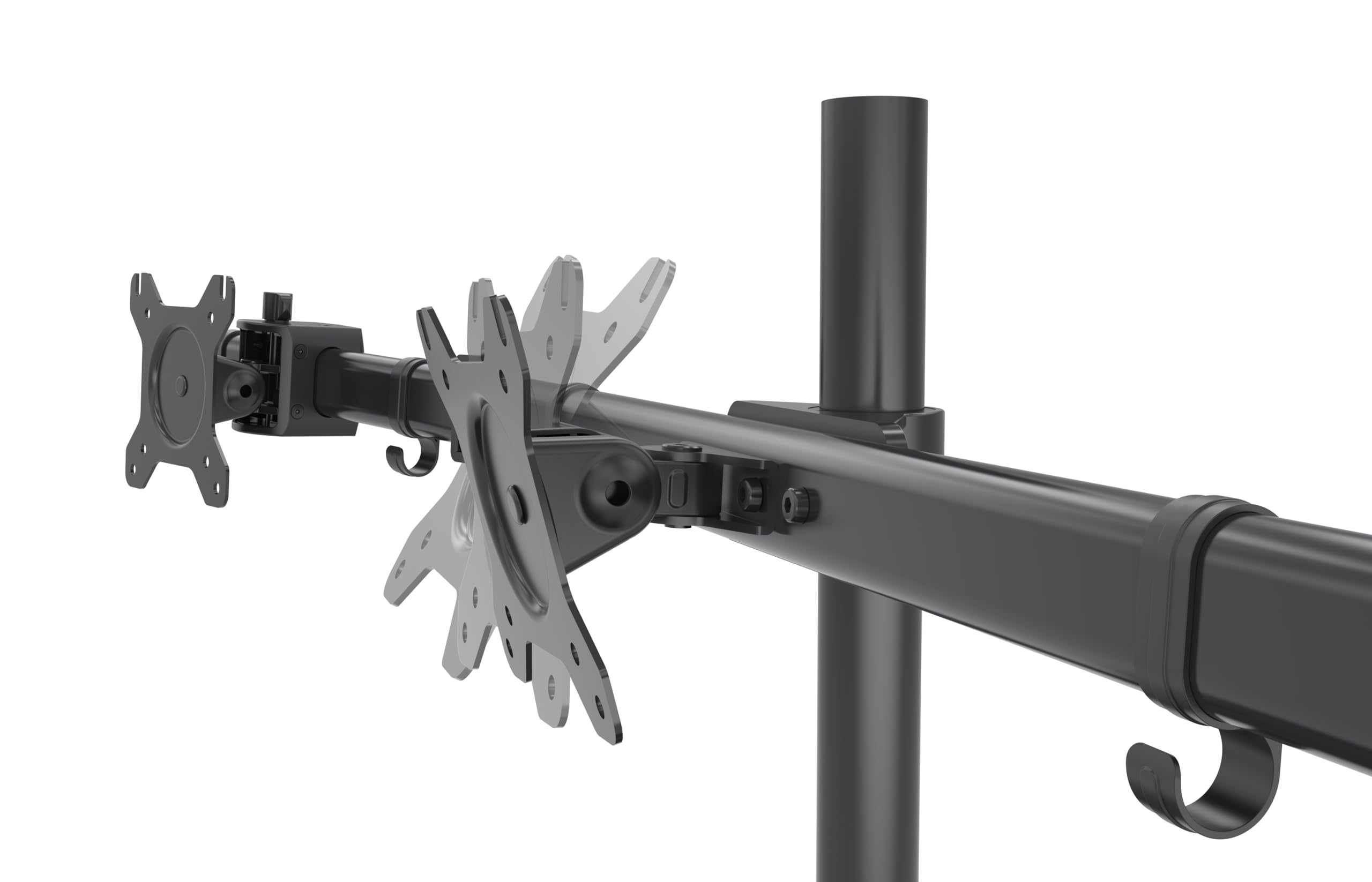 HFTEK Support de Bureau pour Trois Moniteur écran 15'' - 27'' Pouces avec VESA 75/100 - HF330C