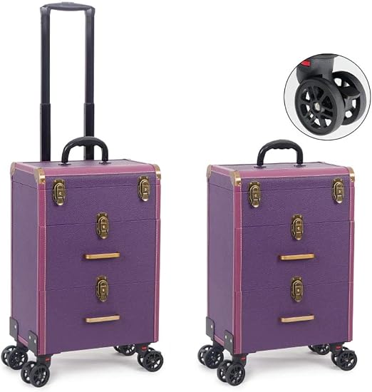 Amazon.com: Maletín de cosméticos profesional, maleta con ruedas, tres  pisos, alta capacidad, para tatuaje, cejas, caja de herramientas, cuatro  ruedas de avión con frenos, maleta con ruedas : Belleza y Cuidado Personal