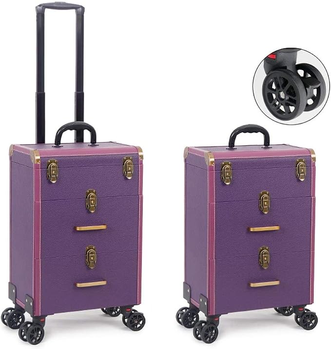 Amazon.com: Maletín de cosméticos profesional, maleta con ruedas, tres  pisos, alta capacidad, para tatuaje, cejas, caja de herramientas, cuatro  ruedas de avión con frenos, maleta con ruedas : Belleza y Cuidado Personal