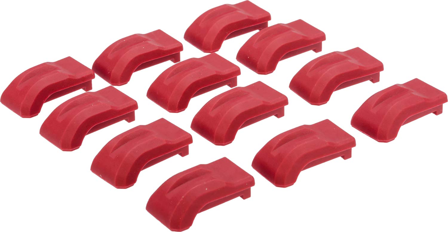 Evike Airsoft - AW Custom Shockproof Pads for Adaptive Drum Airsoft Mags (Color: Red)